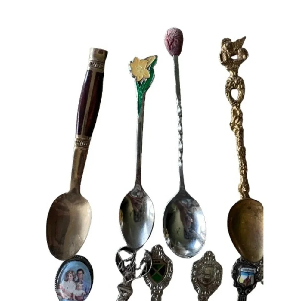 Souvenir Spoon Lot Unisex OS Mixed Good 83pc Vintage Rolex Royal Enamel